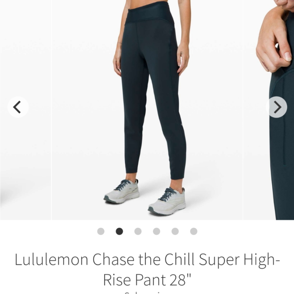 Lululemon Chase the Chill pant in submarine
